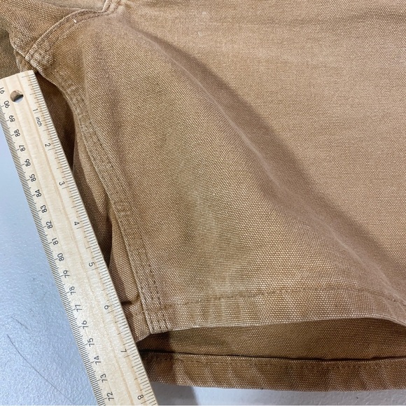 Vintage Carhartt Bucksaw Logger Shorts 42 USA Made Canvas Workwear Utility - Picture 5 of 13